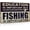But Fishing Is Importanter, variant on Man Cave Decor, 12x8 Inches Aluminum Metal Wall Sign for Bars, Cafes Pubs, Office, Kitchen, Home Coffee Station, Gifts for Men, Dad, Son