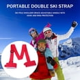 thumbnail image 3 of koolsoo Sangles de Ski Sangle Élastique et Porte-Bébé Design Ajustable pour Voyage Rouge, 3 of 9