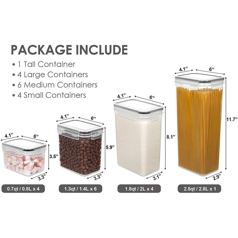Bpa-free Airtight Food Storage Containers With Lids - Extra Large