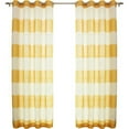 thumbnail image 3 of Best Home Fashion, Inc. Classic Striped Semi-Sheer Grommet Curtain Panels (Set of 2), 3 of 7