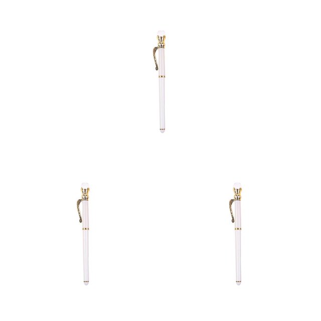 Inteprter Pluma de pintura de diamantes de imitación apariencia elegante herramientas de perforación suministro de artesanías decoración de DZ07-blanco 3piezas