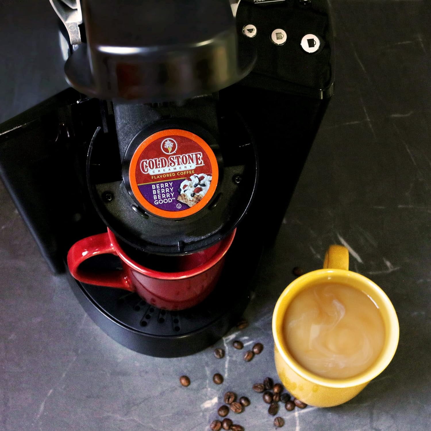 Cold Stone Creamery Berry Berry Berry Good Ice Cream Coffee Pods for Single-Serve Coffee Brewers, 40 Ct