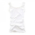 thumbnail image 3 of KOOYET Women Lace Tank Multicolors Sleeveless U Neck Soft Vest Summer Fashion Casual Cotton Camisole Candy Colors, 3 of 5