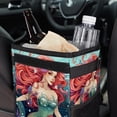 thumbnail image 6 of Mermaid Foldable Car Trash Can with Lid, Leak-proof Hanging Storage Bag - Trash Can for Car, Car Garbage Can, 6 of 6