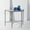 Black/White, variant on SAFAVIEH Couture Jessa Glam Metal Console Table, Black/White