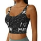 thumbnail image 2 of Balery I love Math Sujetadores deportivos con espalda cruzada para mujer, acolchados, sin costuras, de alto impacto, ideales para yoga, gimnasio, entrenamiento y fitness.-Medium, 2 of 8