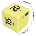 kjfeif Study Timer Cube Timer Pomodoro Timer Productivity Cube for Time 