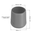 thumbnail image 2 of Unique Bargains 4 Pcs Silicone Fishing Rod Butt Cushion Protector Cap, Small, Gray, 2 of 7