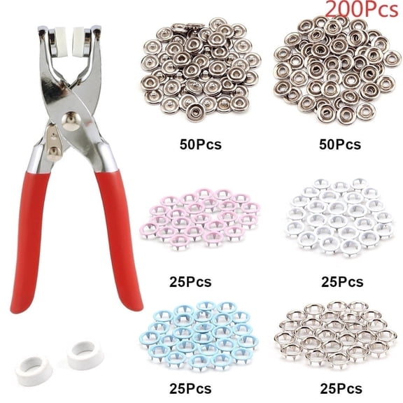 AEVXKHI 201 Pieces Multi-color Snap Sewing Fasteners