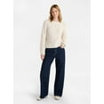 thumbnail image 2 of No Boundaries Cable Knit Sweater, Midweight, Women's, 2 of 5