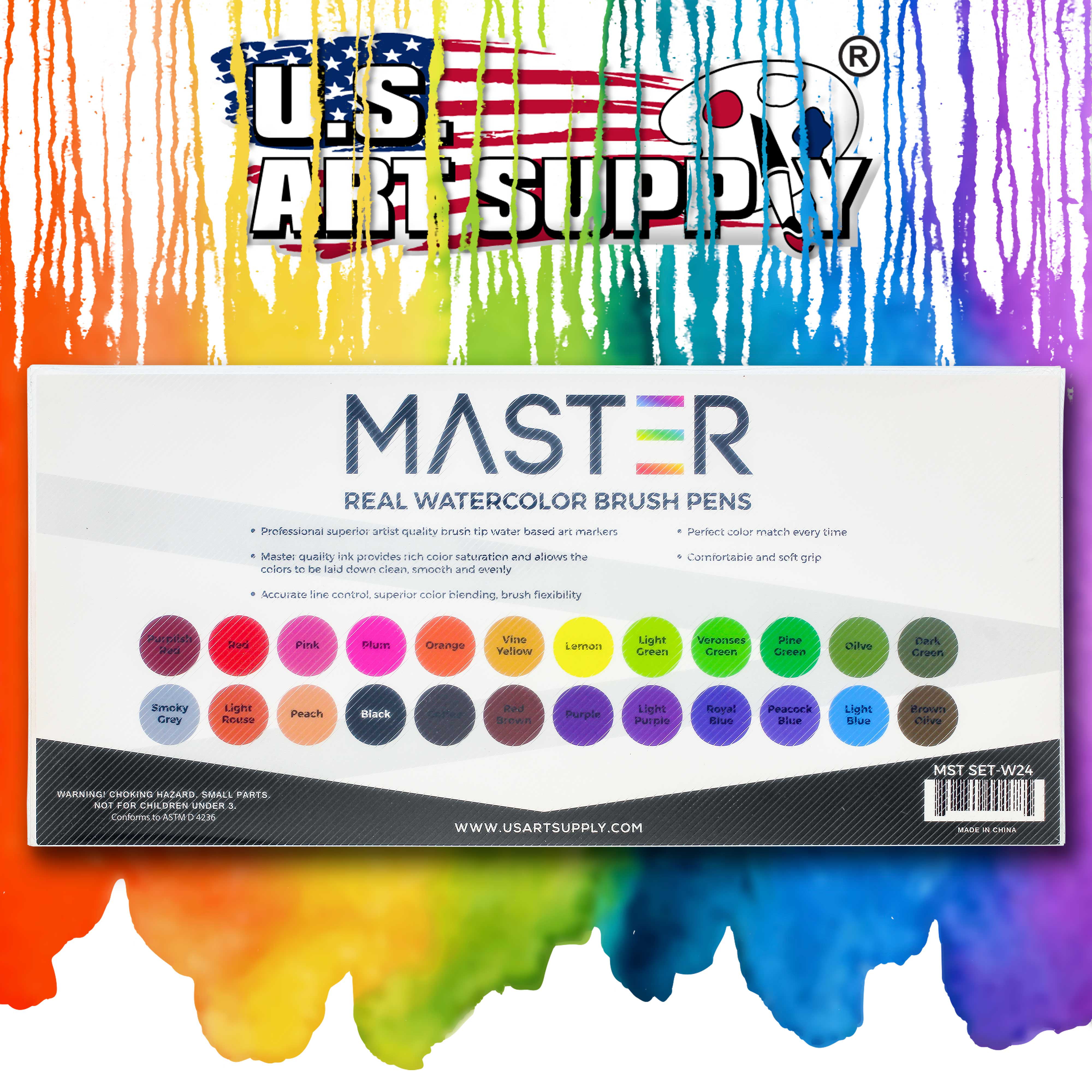 Master's Touch Real Brush Pens - 24 Piece Set