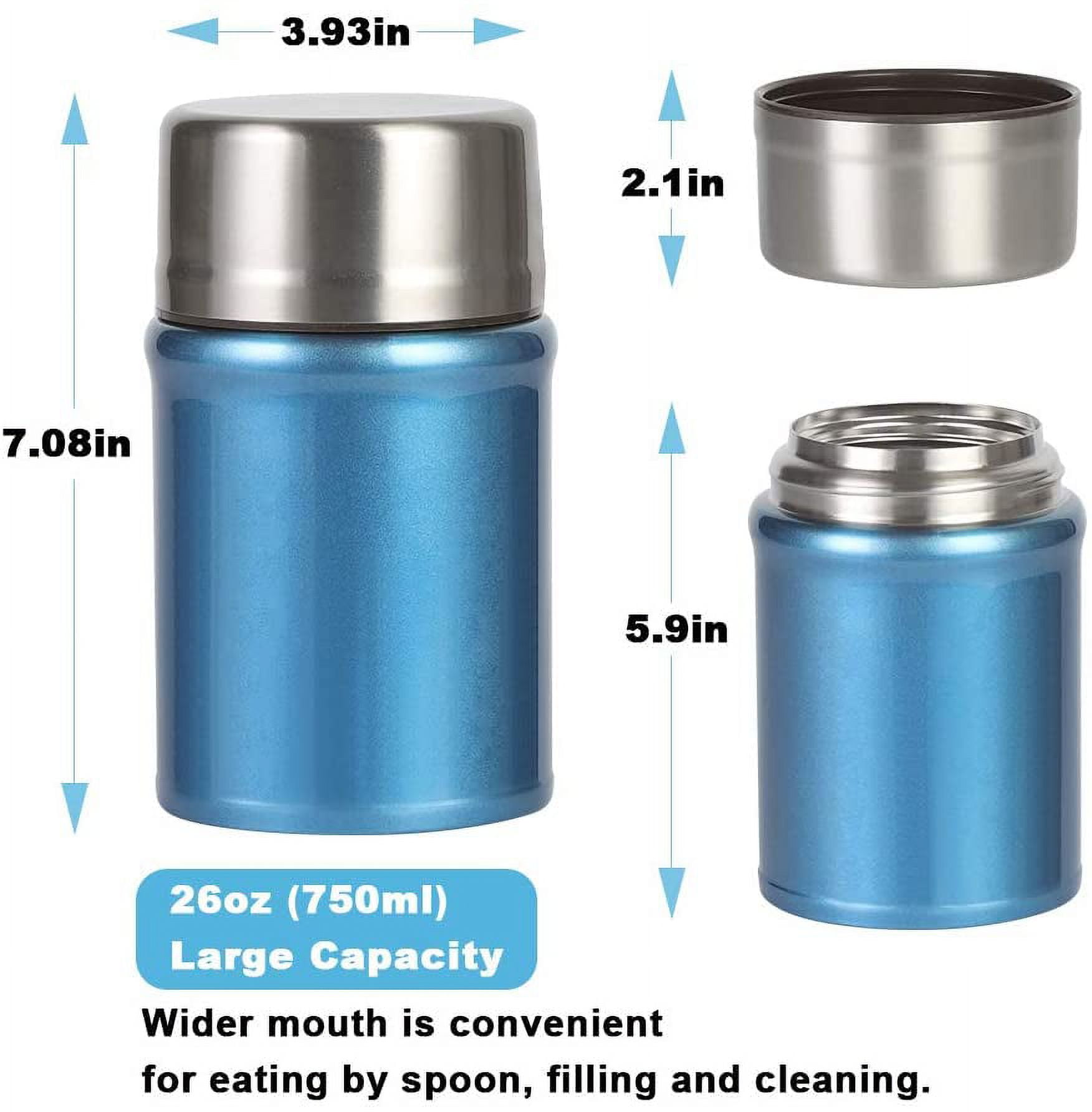 Thermos For Hot Food, 67oz 3-layer Sealed Stackable Food Thermos Jar Wide  Mouth Lunch Box Stainless Steel Containers With Lid And Folding Spoon For Of