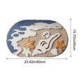 thumbnail image 4 of BZPIZ Cute Ocean Bathroom Rugs, Non Slip Super Absorbent Beach Bathroom Rug Quick Dry Bath Mat for Shower Floor, Kitchen Decor, 4 of 6