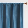 thumbnail image 4 of Lush Decor Glam Pleated Velvet Light Filtering Window Curtain Panels?? Pair 38" W X 84" L Blue?? - Velvet Curtains - Drapes - Blue Curtains - Glam Decor, 4 of 9