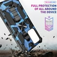 thumbnail image 5 of Camouflage Case for Samsung Galaxy Note 20 Ultra with Magnetic Kickstand, Built-in 360° Rotate Ring Stand Magnetic Car Mount Cover Case Phone Cover Case for Galaxy Note 20 Ultra MC Dark Blue, 5 of 12