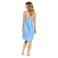 thumbnail image 3 of Turquaz Linen Waffle Spa Bath Wrap, Adjustable Cotton Blend (Serenity Blue, XXL), 3 of 5
