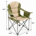 thumbnail image 2 of Alvantor Oversized Folding Camping Chair, Heavy Duty Outdoor Chair with Cup Holder Storage and Cooler Bag, 500 LBS, Portable for Outdoor Beach Picnic, 2 of 7