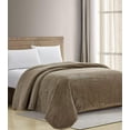 thumbnail image 3 of Décor&More Noble House Extra Heavy and Plush Queen Size Chevron Braided Blanket (90" x 90") - Taupe, 3 of 3