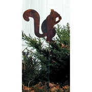 Squirrel Rusted Garden Stake