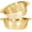 Gold with handle, variant on Microporous Colander, 304 Stainless Steel, 2QT Large Capacity, with Mixing Bowl – For Washing Vegetables, Fruit, Rice and Draining Cooked Pasta