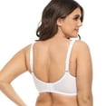 thumbnail image 5 of Women's Underwire Lace Unlined Everyday Bra Minimizer Full Coverage Bralette 42C, 5 of 9