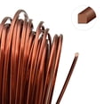 thumbnail image 5 of The Beadsmith Square Craft Wire - Soft Temper Beading Wire, Antique Copper Color, 21 Gauge, 7 Yards, 5 of 8