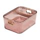 thumbnail image 4 of Caja de almacenamiento de cosméticos, organizador de escritorio, asas integradas, ligera, multiusos. Rosa, 4 of 9