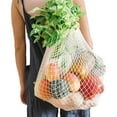 thumbnail image 4 of Reusable Produce Bags Cotton Mesh Grocery Bags,Washable Portable Vegetable Bag, 100% Cotton Mesh String Organizer Shopping Bag Handle Net Tote(3 Piece), 4 of 5