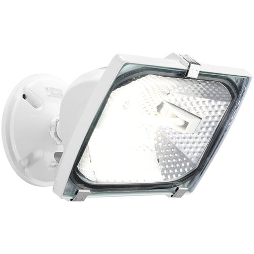 Brink's Halogen Flood Security Light, White Finish