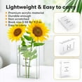 thumbnail image 3 of 7.9" Classic Modern Aesthetic Acrylic Book Vase, 3 of 16