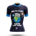 thumbnail image 5 of Maillot de ciclismo para mujer, camiseta de manga corta de verano 2024, camisetas transpirables para bicicleta de montaña, camisetas deportivas para bicicleta de carretera con dibujos de gatos, 5 of 5