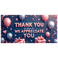 thumbnail image 2 of Decorative Design Thank You Banner Pink Theme Balloon Decoration for Employee Appreciation Events Celebration Indoor Decoration, 2 of 8