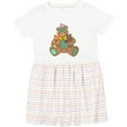 thumbnail image 3 of Inktastic Cute Hugging Teddy Bears Girls Toddler Dress, 3 of 5