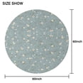 thumbnail image 6 of Pioneer Flower Floral Print Pattern Round Tablecloth 60"x60",Wrinkle Wipeable Table Cloth for Kitchen Dining Room Picnic Patio Party, 6 of 6