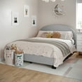 thumbnail image 5 of Buzz & Bloom Kids Full-Size Platform Bed with Curved Channel Stitched Headboard, Gray, 5 of 12