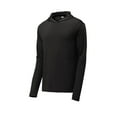 thumbnail image 3 of Sport Tek Male Cowl Neck Hooded Pullover St358 Black Medium, 3 of 4