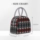 thumbnail image 2 of Balery Skull santa hat Bolsa de Almuerzo para Mujeres, Caja de Almuerzo, Bolsa de Almuerzo Pequeña Impermeable, Tote de Almuerzo Reutilizable con Gran Capacidad, 2 of 6