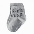 thumbnail image 5 of TOWED22 Toddler Boys Girls Athletic Socks Multi Pack, Cushioned Crew Socks for Everyday Play, Fun Colorful Patterns Black,5Y, 5 of 5