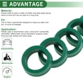 thumbnail image 4 of Unique Bargains Universal Oil Seal UN Lip Seal Ring Rotary Shaft Seal 16x22x7mm High Pressure TPU Green 5 Pcs, 4 of 7