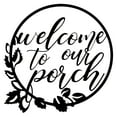 thumbnail image 7 of LAMIRO Home Decor,1pc Welcome to Our Porch Sign Black Wall Decor for Kitchen Farmhouse Home Outdoor Decoration Rustic Home Decor Piece,Room Decor,Wall Decor,Black, 7 of 7
