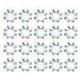 thumbnail image 1 of 50Pcs SAE 1/4" Zinc-Plated Carbon Steel External Tooth Lock Washer, 1 of 6