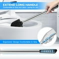 thumbnail image 4 of Toilet Brush and Holder 2 Pack, Stainless Steel Toilet Brush with Extended and Durable Comfortable Brush Handle, Toilet Bowl Brush for Bathroom - Ergonomic, Pratical Durable, 4 of 4