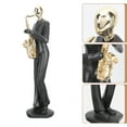 thumbnail image 4 of Band Player Figurine Flat Bottom Living Room Decor for Art Enthusiasts 1Set, 4 of 8