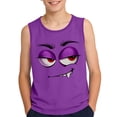 thumbnail image 2 of SGFCWSX Boys Summer Tank Tops Crew Neck Sleeveless Casual Relaxed Fit Print Beach Outdoor Daily Wear Shirts for Kids Purple Size 12 Years, 2 of 6