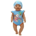 thumbnail image 3 of 16 inch Baby Doll Clothing Blue cat jumpsuit doll clothes, Reborn Baby Doll Clothes and Accessories, 3 of 4