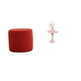 thumbnail image 1 of Reposapiés Otomano Redondo, Banco, Silla, Pequeño Sofá Cilíndrico, Taburete De Té Para Oficina, Dormitorio, Guardería, Apartamento, Figura De Bailarina, Escultura De Resina, Regalo De, 1 of 8