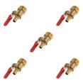 thumbnail image 3 of mmirethe Various Type Ball Valve Threaded Brass Ball Valve 4 interface 20mm 8mm Red 5Set, 3 of 6