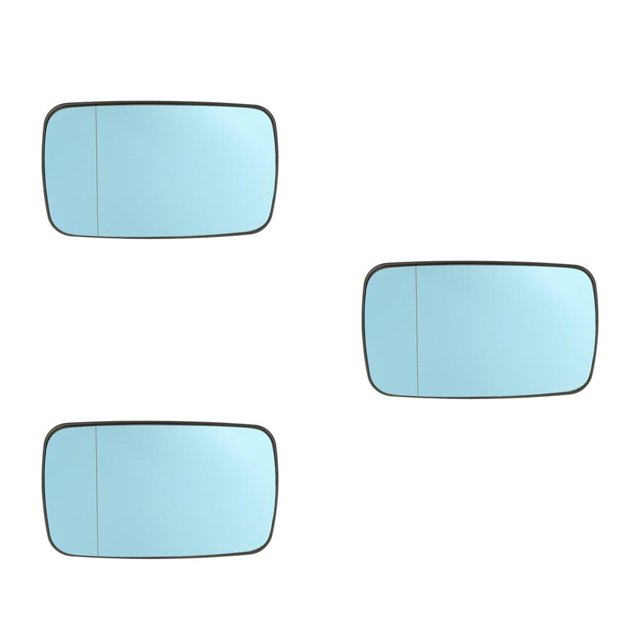 Maytalsory Mirror Glass Rearview Mirror Car Supplies Compact Size No Burrs Automotive Long-lasting Upgraded Fittings Replaced Part blue 3Set