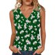 thumbnail image 1 of Mujeres sin mangas Tops verano no posicionado impreso rayas V-cuello capa base blusa casual, Mujeres V-cuello de verano Tops, 1 of 6