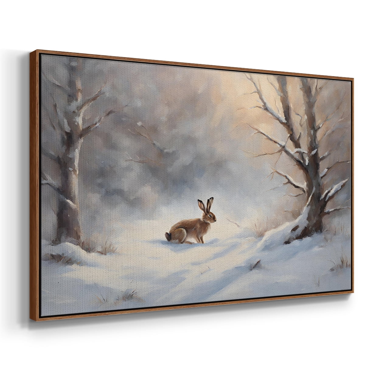 Vintage Landscape-CCVII By Wexford Home Framed in Walnut Wood Gallery Wrapped Canvas 17 in. x 25 in.